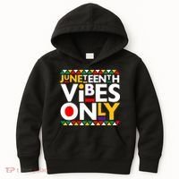 Juneteenth Vibes Only 1865 African American Kids Hoodie thumb 0