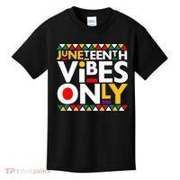 Juneteenth Vibes Only 1865 African American Kids T-Shirt thumb 0
