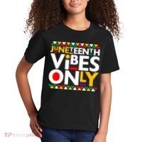 Juneteenth Vibes Only 1865 African American Kids T-Shirt thumb 2