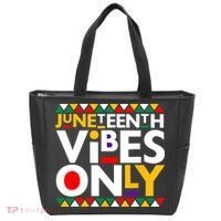 Juneteenth Vibes Only 1865 African American Tote Bag thumb 0
