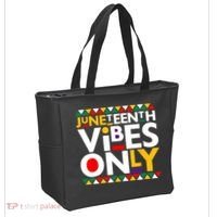 Juneteenth Vibes Only 1865 African American Tote Bag thumb 2