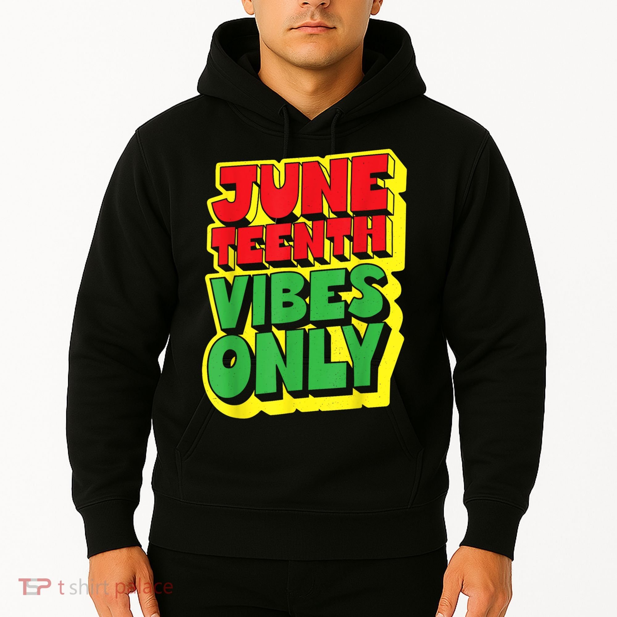 Juneteenth Vibes Only 1865 Black Freedom African American Family Hoodie