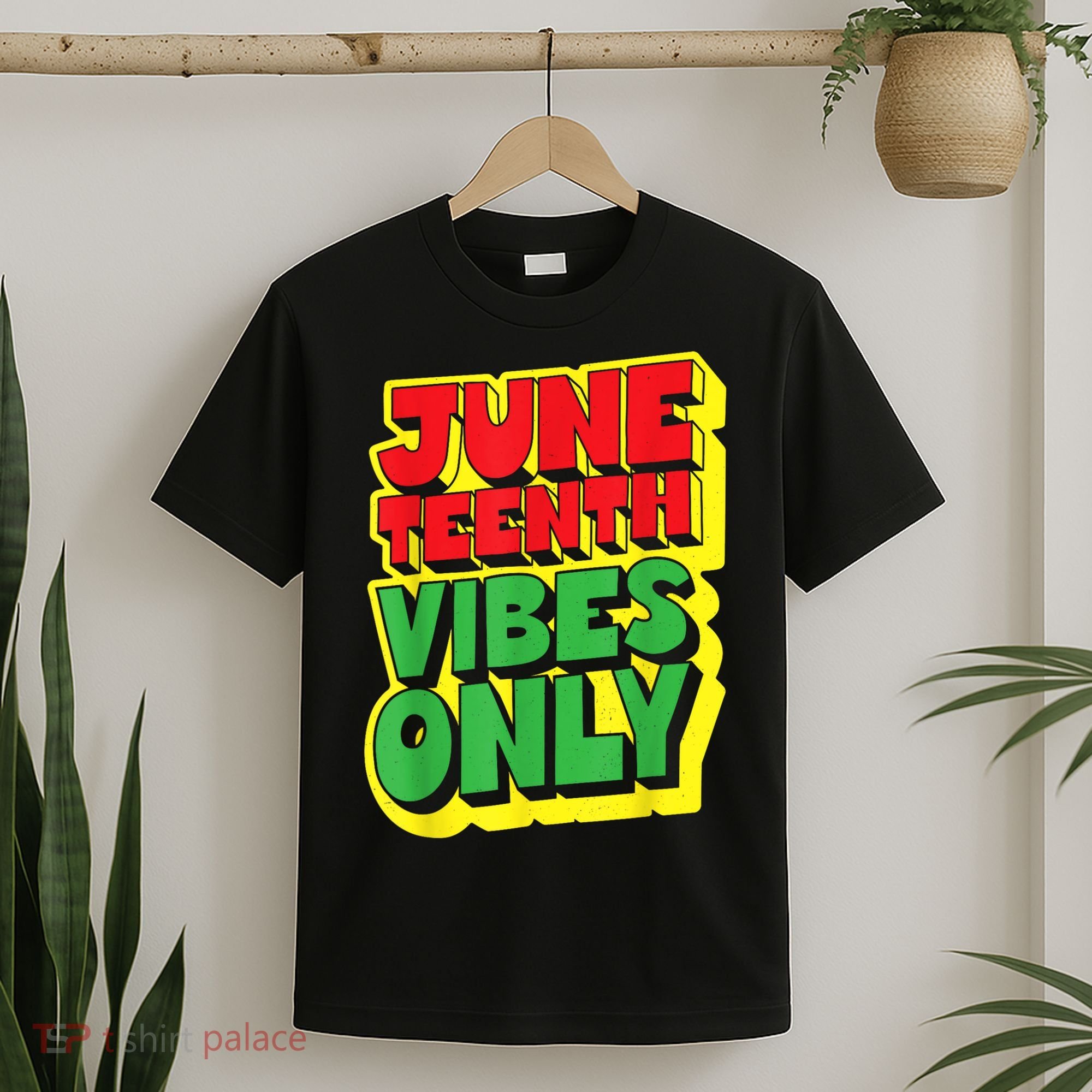 Juneteenth Vibes Only 1865 Black Freedom African American Family T-Shirt