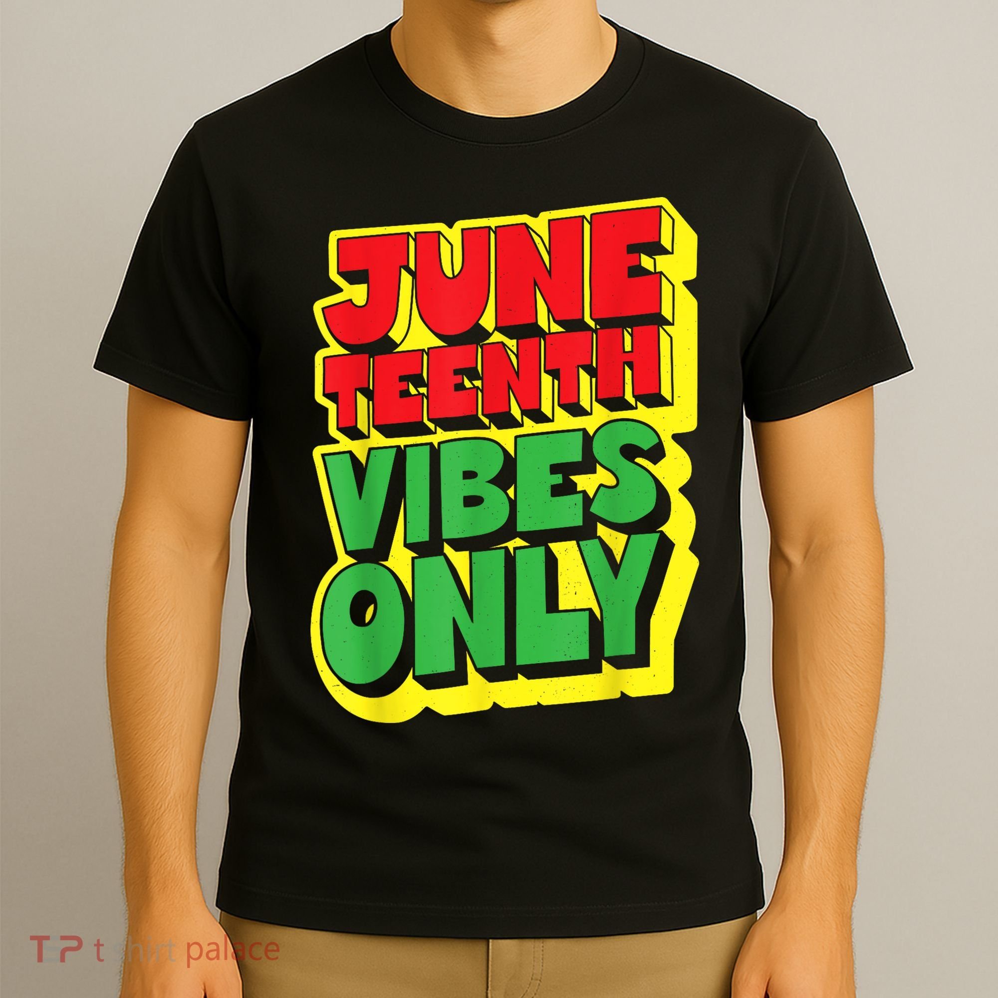 Juneteenth Vibes Only 1865 Black Freedom African American Family T-Shirt