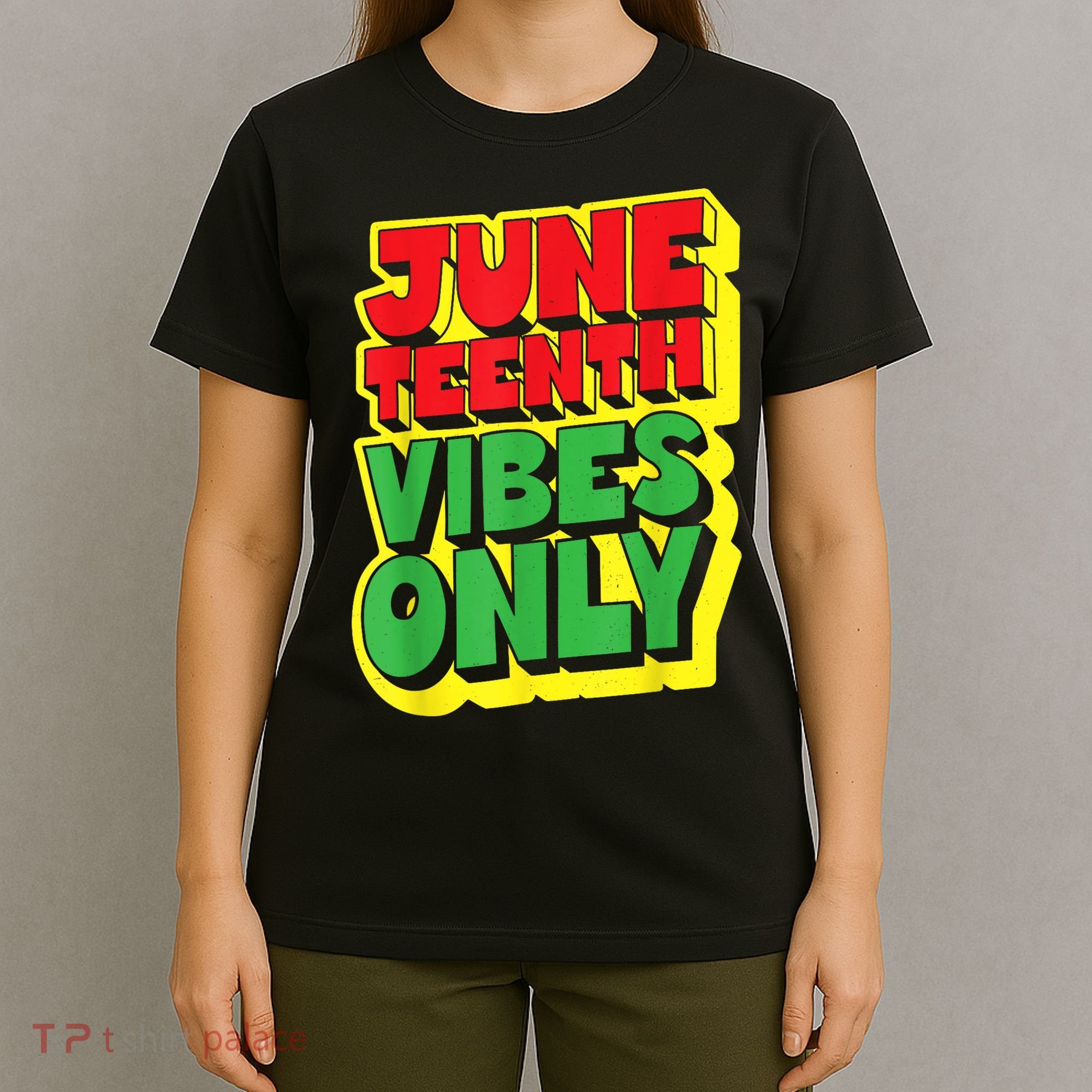 Juneteenth Vibes Only 1865 Black Freedom African American Family T-Shirt