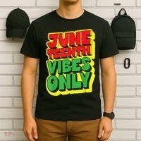 Juneteenth Vibes Only 1865 Black Freedom African American Family T-Shirt thumb 6