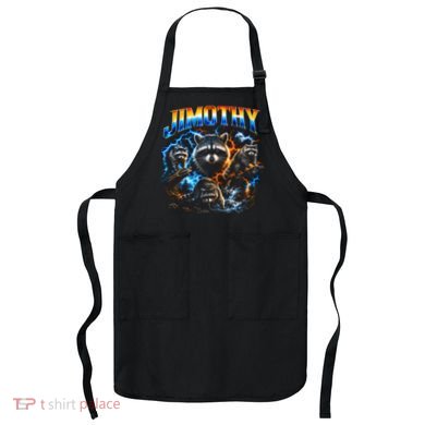 Jimothy Viral Raccoon Meme Funny Raccoon Retro Apron