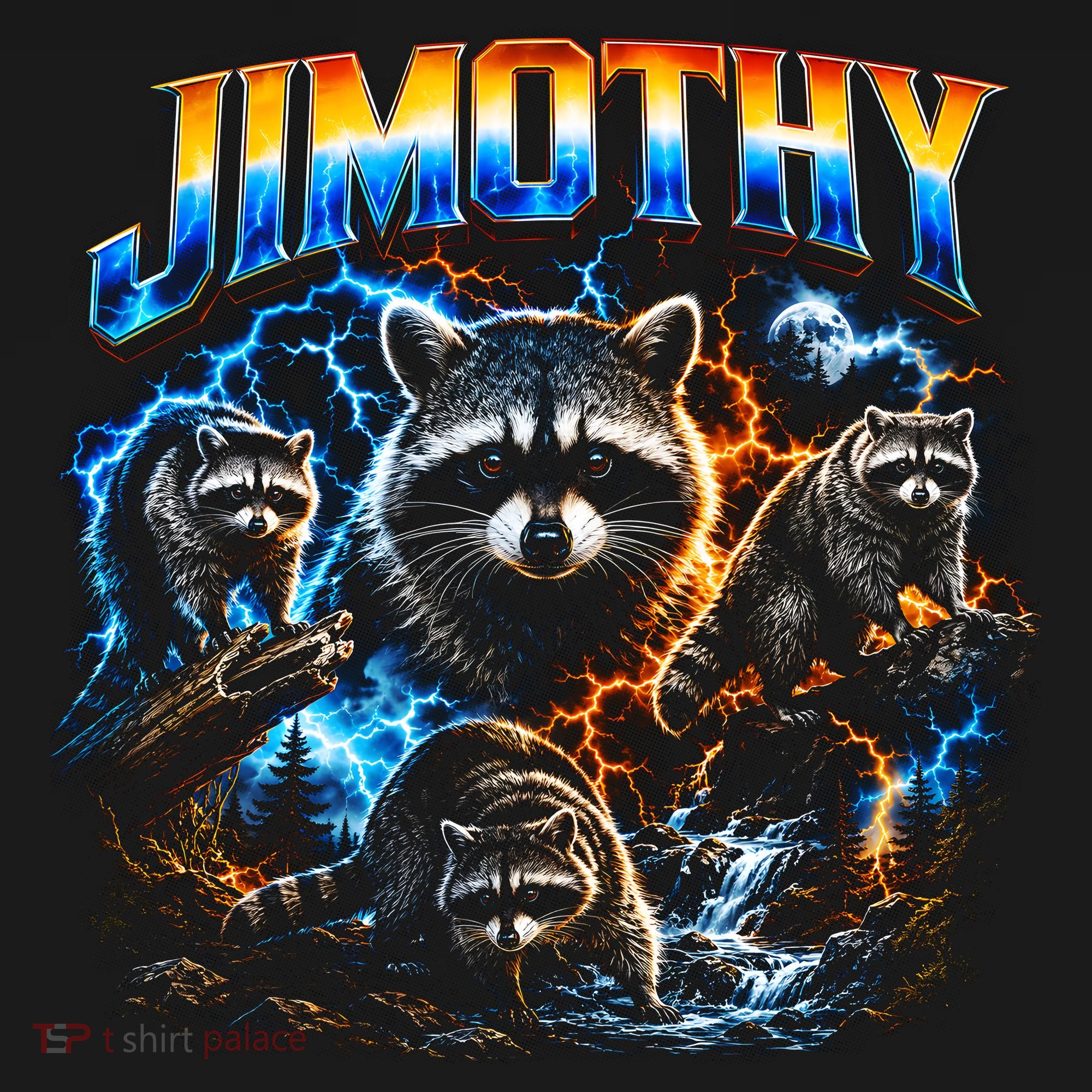 Jimothy Viral Raccoon Meme Funny Raccoon Retro Apron
