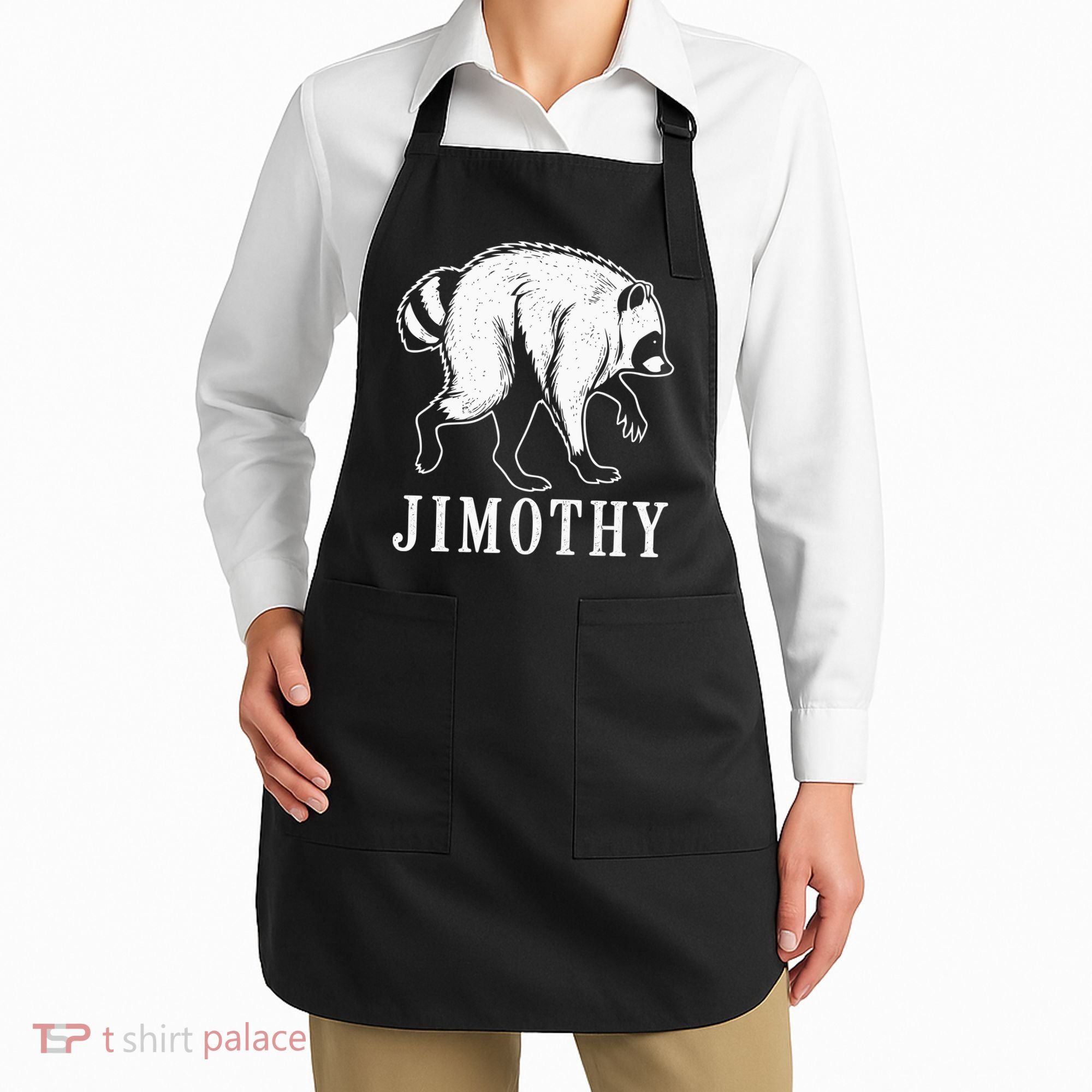 Jimothy Viral Raccoon Meme Apron