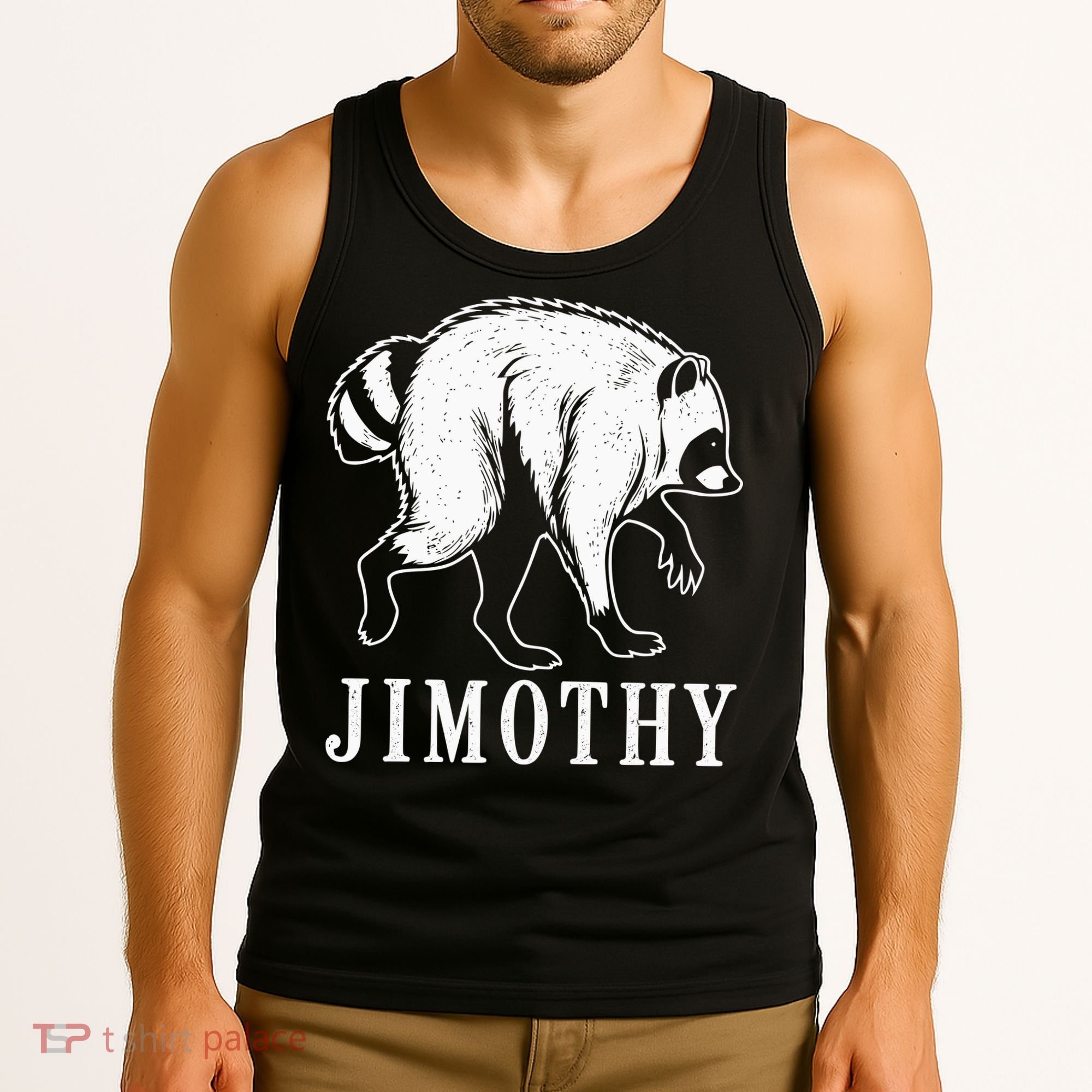 Jimothy Viral Raccoon Meme Tank Top