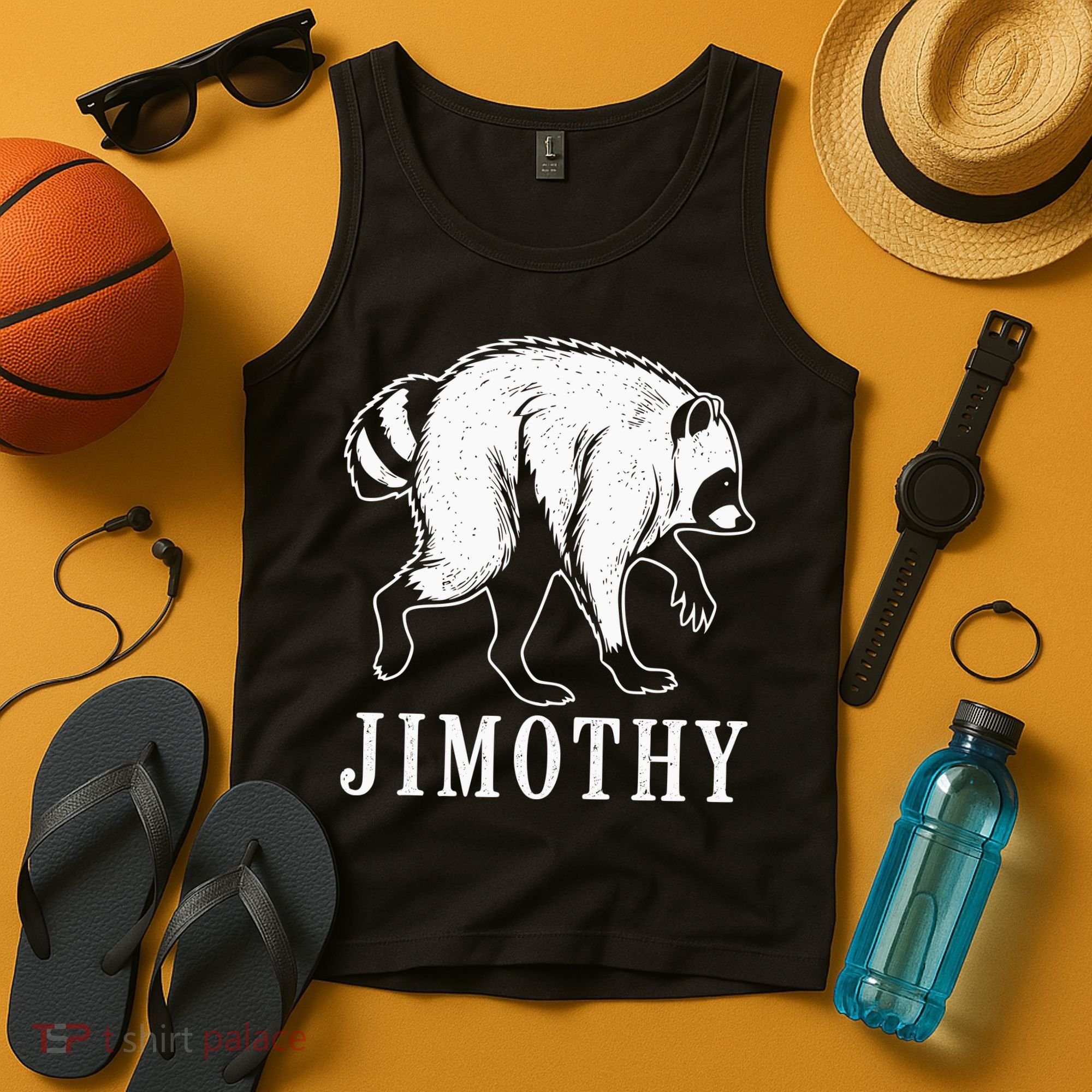 Jimothy Viral Raccoon Meme Tank Top