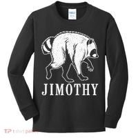 Jimothy Viral Raccoon Meme Kids Long Sleeve Shirt thumb 0