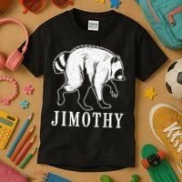 Jimothy Viral Raccoon Meme Kids T-Shirt thumb 3