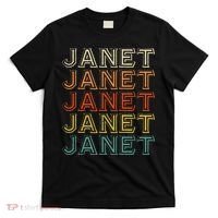 Janet Vintage Retro For Women Men T-Shirt thumb 0