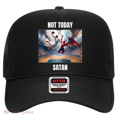 Jesus Vs Satan Playing Basketball Not Today Satan Hat