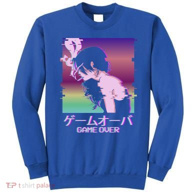 Japanese Vaporwave Sad Anime Game Over Indie Aesthetic Gift Sweatshirt