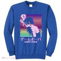 Japanese Vaporwave Sad Anime Game Over Indie Aesthetic Gift Sweatshirt thumb 0