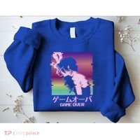 Japanese Vaporwave Sad Anime Game Over Indie Aesthetic Gift Sweatshirt thumb 2