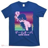 Japanese Vaporwave Sad Anime Game Over Indie Aesthetic Gift T-Shirt thumb 0