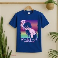 Japanese Vaporwave Sad Anime Game Over Indie Aesthetic Gift T-Shirt thumb 2
