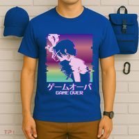 Japanese Vaporwave Sad Anime Game Over Indie Aesthetic Gift T-Shirt thumb 6