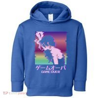 Japanese Vaporwave Sad Anime Game Over Indie Aesthetic Gift Toddler Hoodie thumb 0
