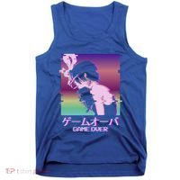 Japanese Vaporwave Sad Anime Game Over Indie Aesthetic Gift Tank Top thumb 0
