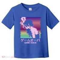Japanese Vaporwave Sad Anime Game Over Indie Aesthetic Gift Toddler T-Shirt thumb 0