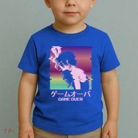 Japanese Vaporwave Sad Anime Game Over Indie Aesthetic Gift Toddler T-Shirt thumb 2