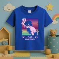 Japanese Vaporwave Sad Anime Game Over Indie Aesthetic Gift Toddler T-Shirt thumb 3