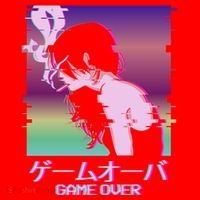 Japanese Vaporwave Sad Anime Game Over Indie Aesthetic Gift Santa Hat thumb 1