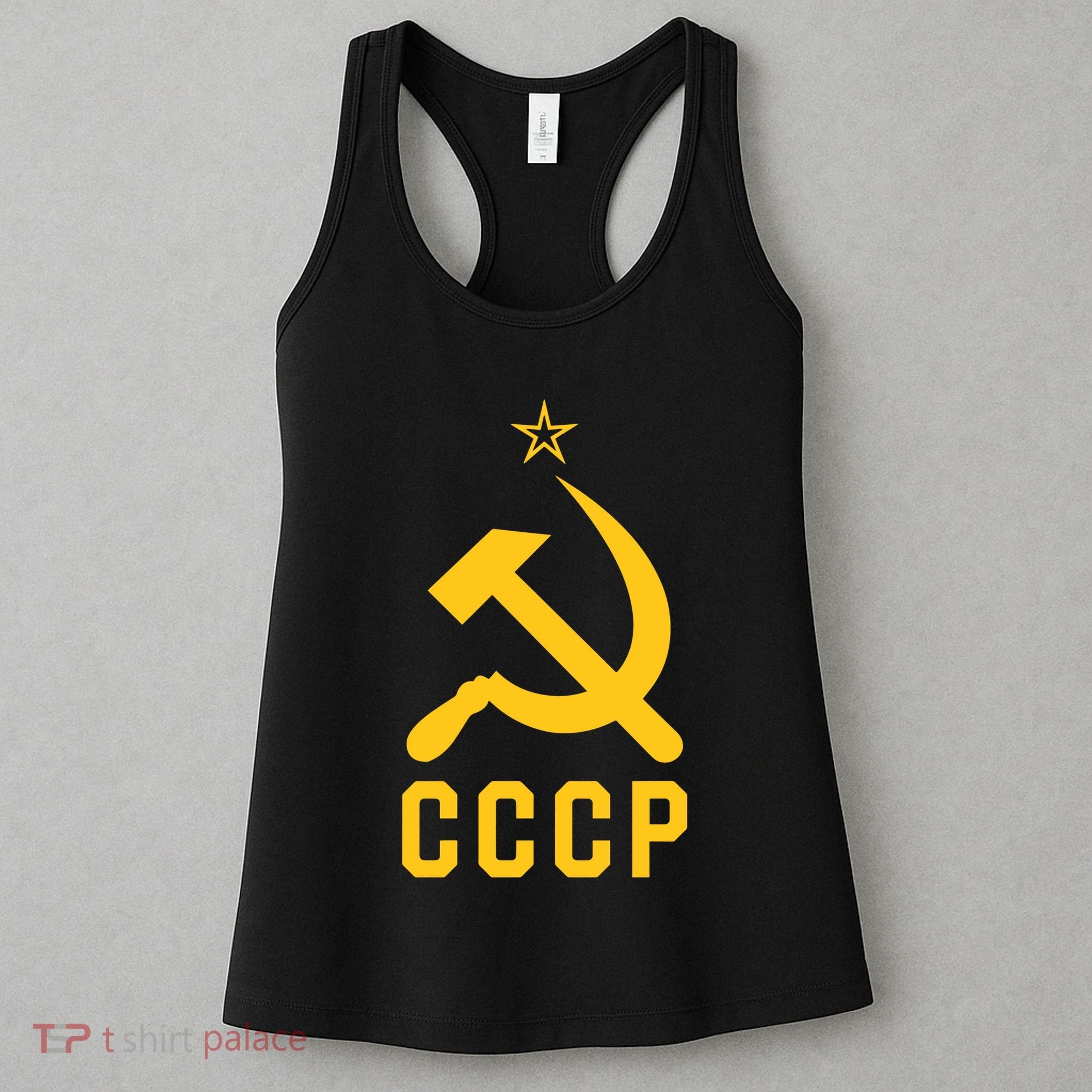 Jd Vance Wearing Cccp Social Communist Soviet Women's Tank Top