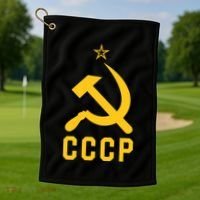 Jd Vance Wearing Cccp Social Communist Soviet Golf Towel thumb 1