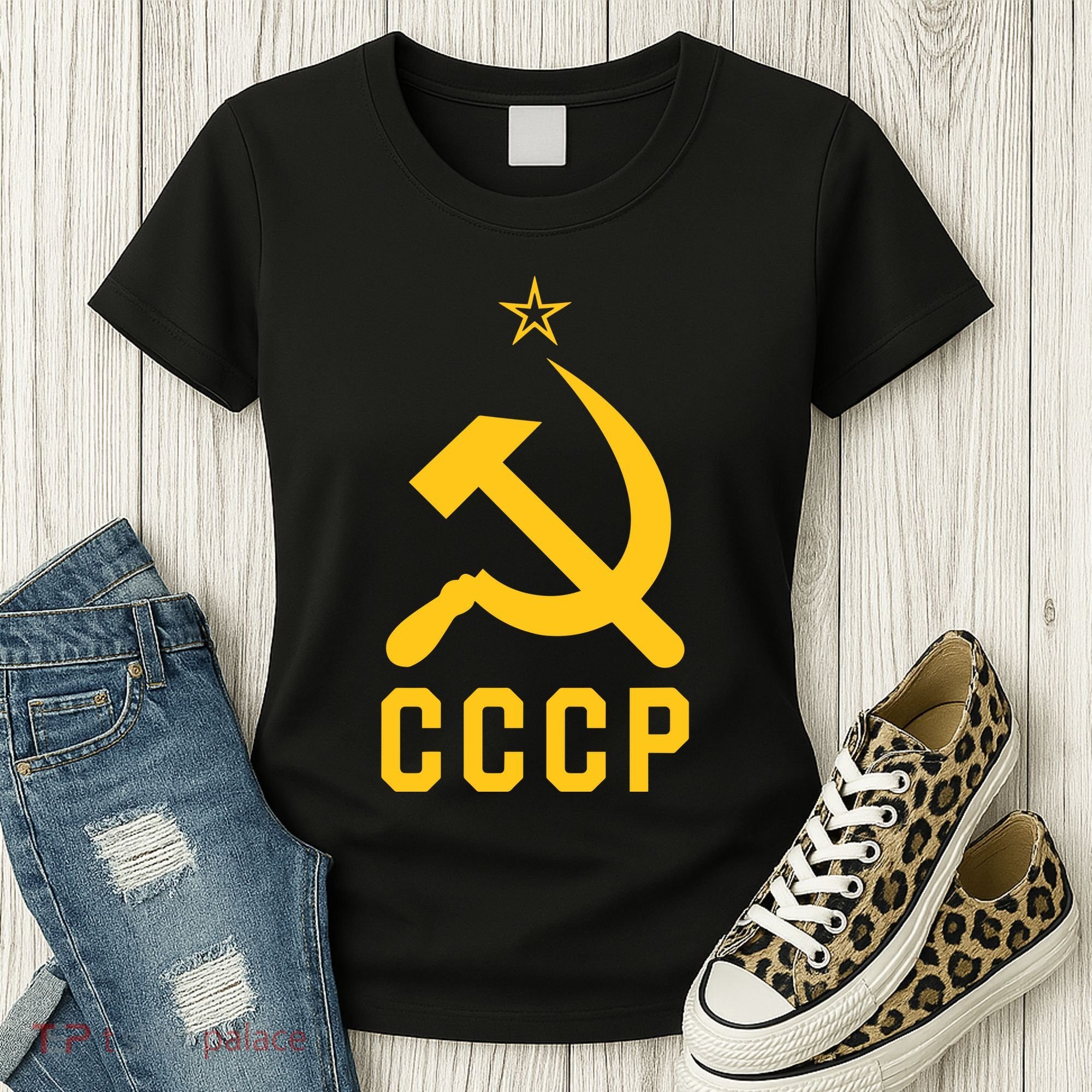 Jd Vance Wearing Cccp Social Communist Soviet Women's T-Shirt