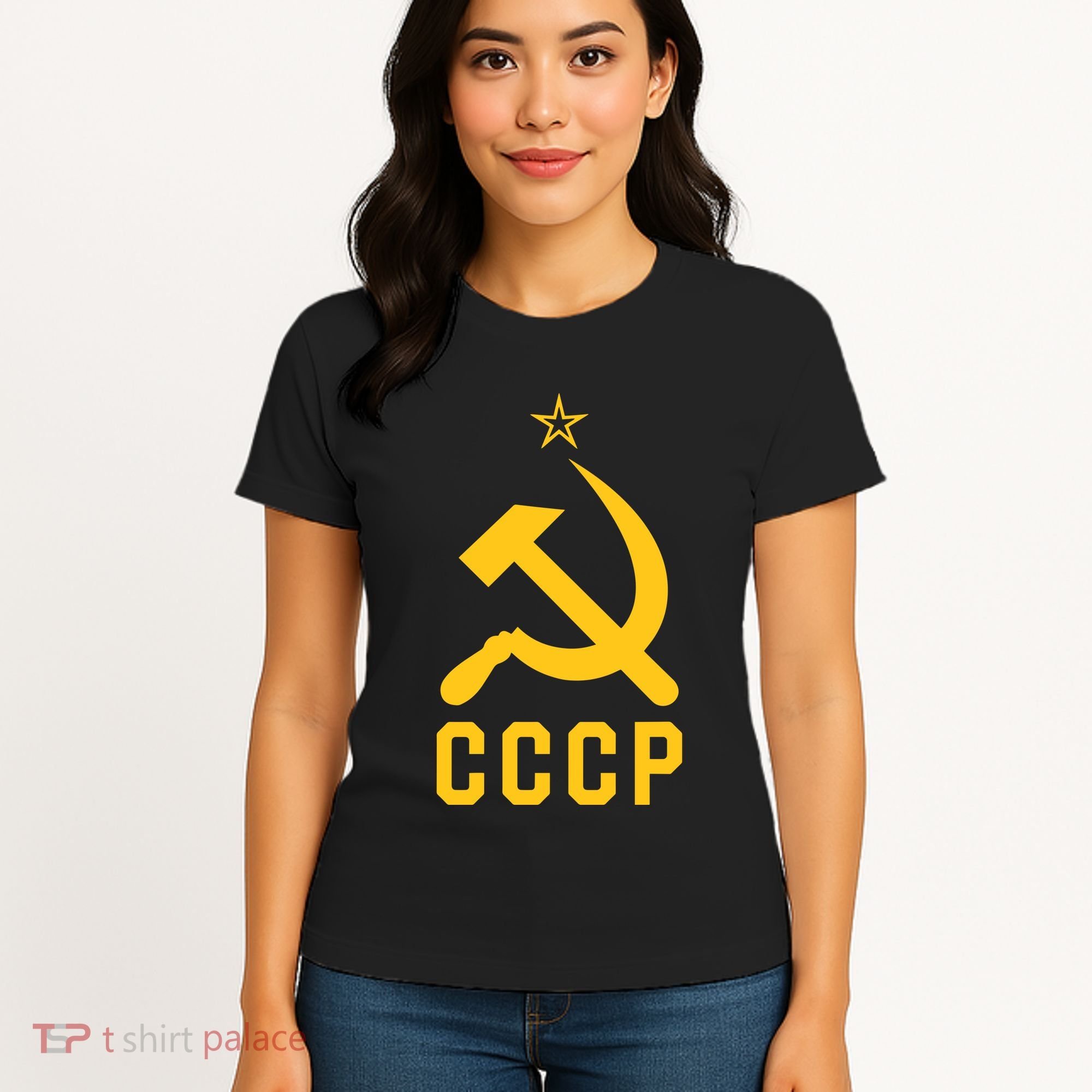 Jd Vance Wearing Cccp Social Communist Soviet Women's T-Shirt