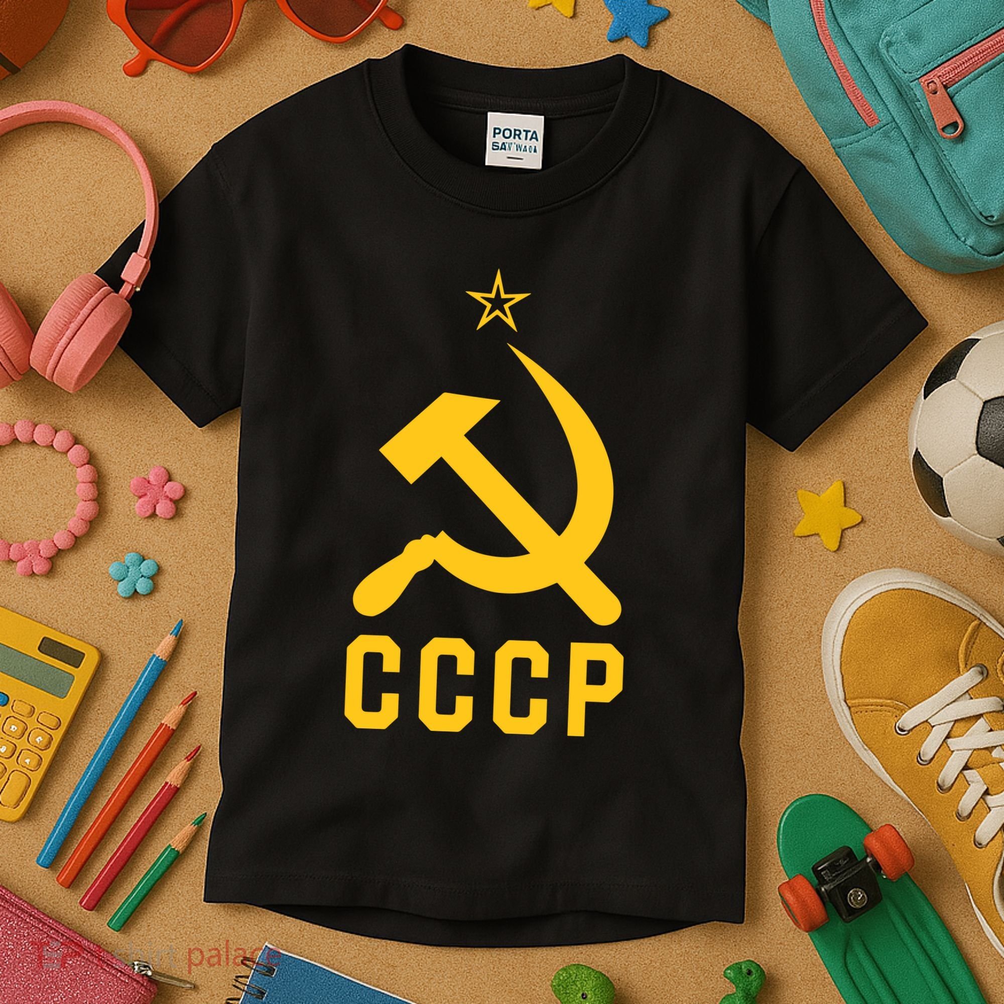 Jd Vance Wearing Cccp Social Communist Soviet Kids T-Shirt