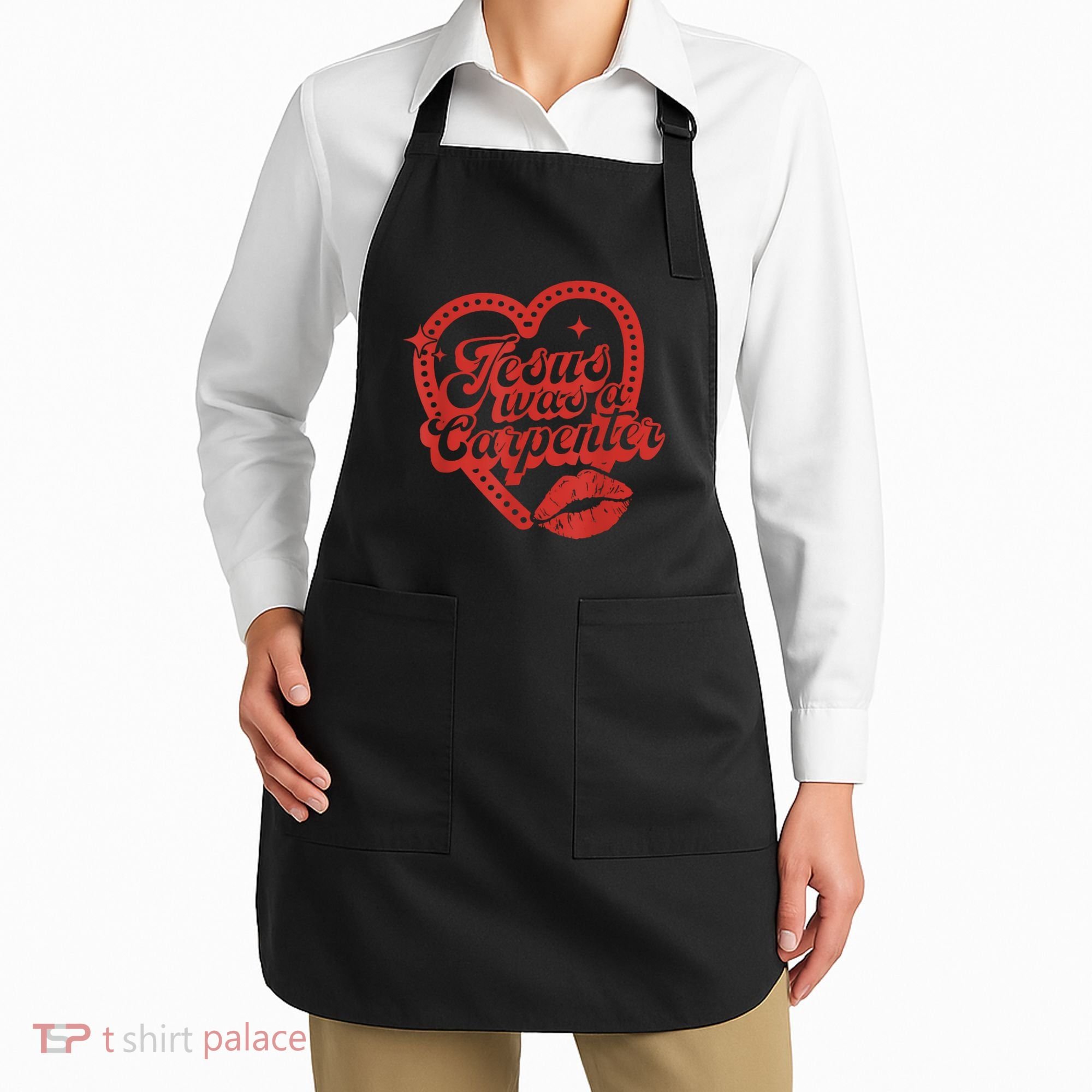 Jesus Was A Carpenter Groovy Christian Bible Apron