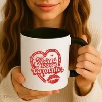 Jesus Was A Carpenter Groovy Christian Bible Coffee Mug thumb 3