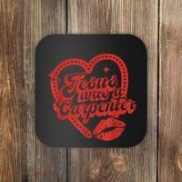 Jesus Was A Carpenter Groovy Christian Bible Coaster thumb 0