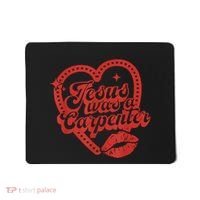 Jesus Was A Carpenter Groovy Christian Bible Mousepad thumb 0