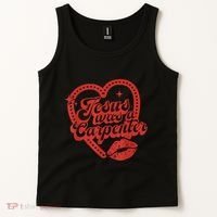 Jesus Was A Carpenter Groovy Christian Bible Tank Top thumb 2