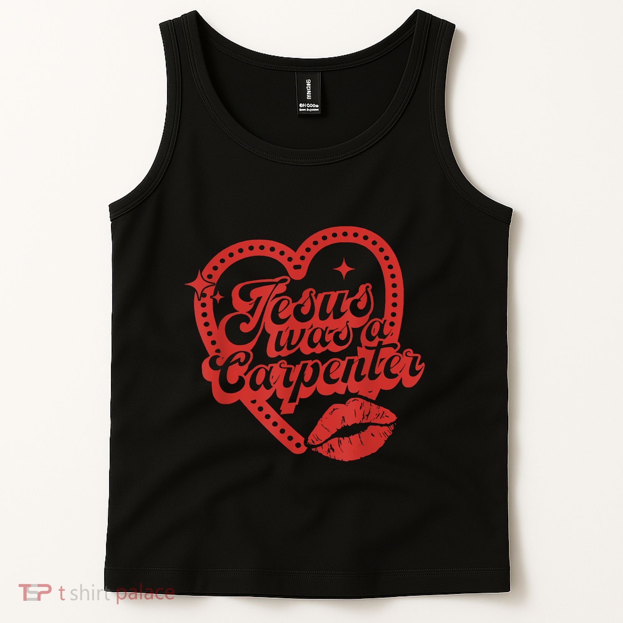 Jesus Was A Carpenter Groovy Christian Bible Tank Top