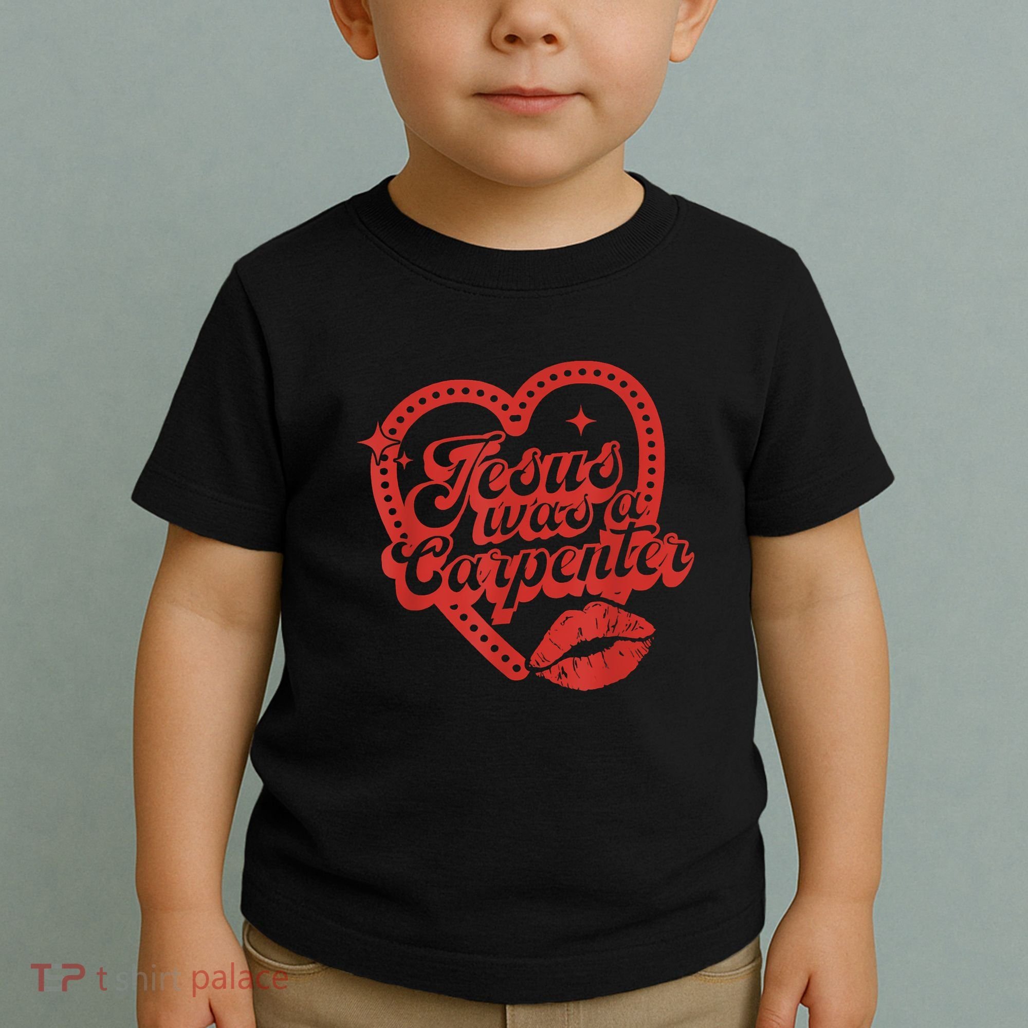 Jesus Was A Carpenter Groovy Christian Bible Toddler T-Shirt