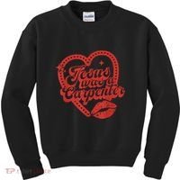 Jesus Was A Carpenter Groovy Christian Bible Kids Sweatshirt thumb 0