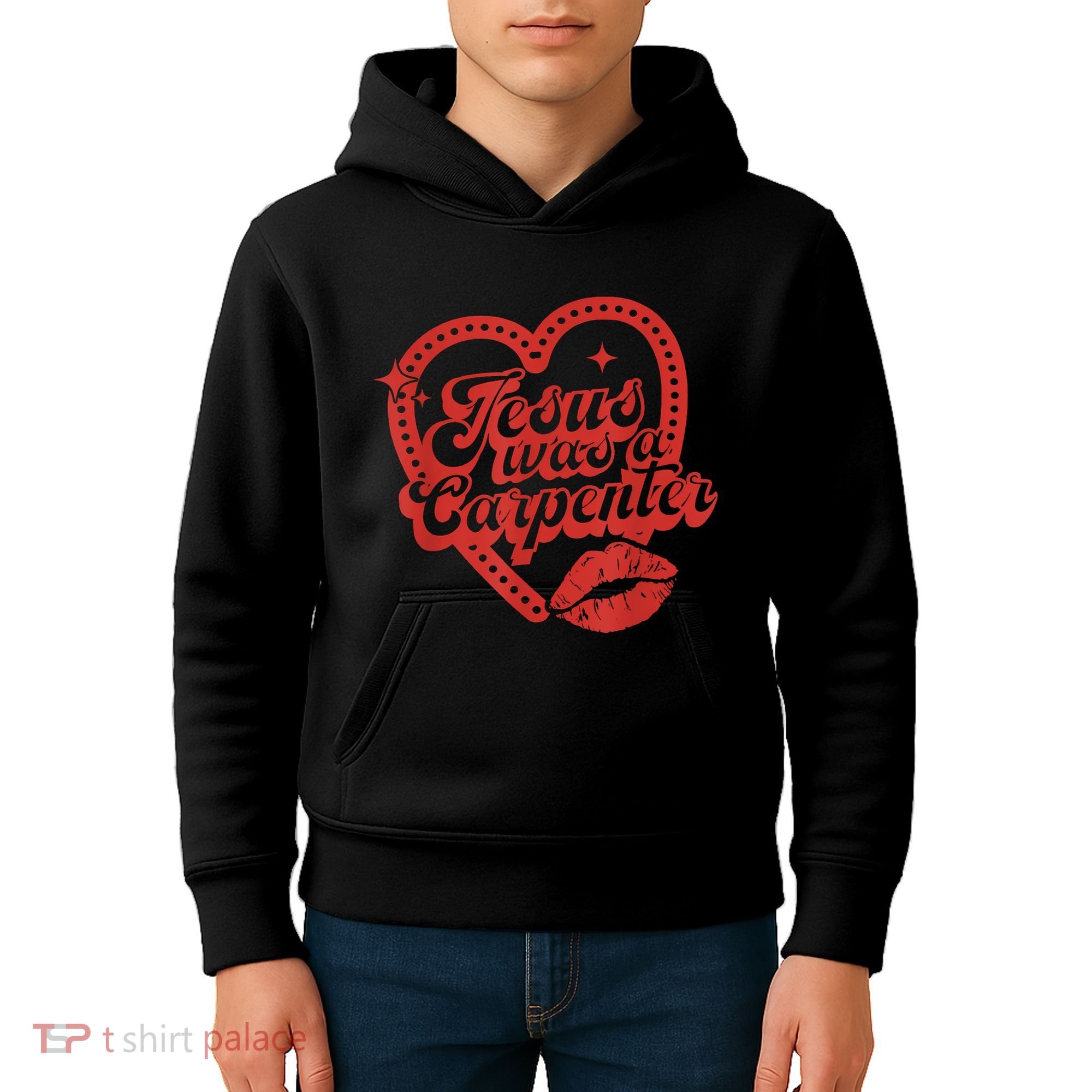 Jesus Was A Carpenter Groovy Christian Bible Kids Hoodie