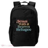 Jesus Was A Brown Refugee Backpack thumb 0