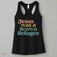 Jesus Was A Brown Refugee Women's Tank Top thumb 3