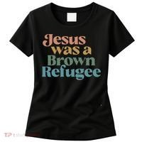 Jesus Was A Brown Refugee Women's T-Shirt thumb 0