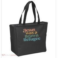 Jesus Was A Brown Refugee Tote Bag thumb 2