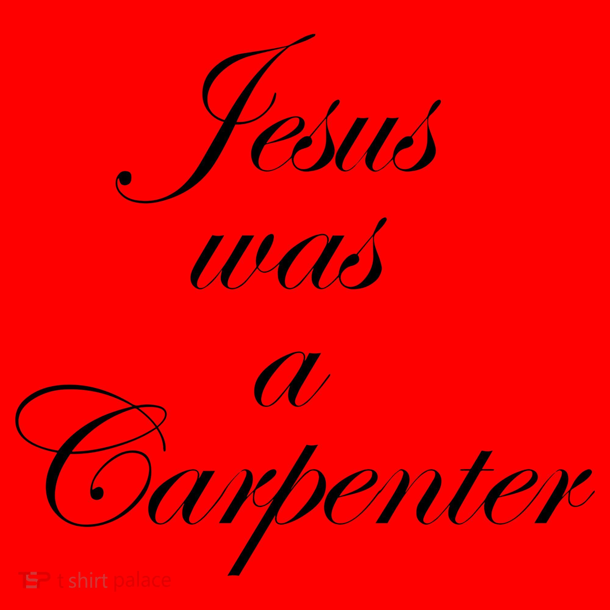 Jesus Was A Carpenter Santa Hat